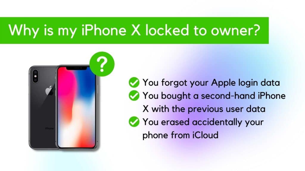 Fix iPhone X Locked to Owner: iPhone X Unlock 2 Reasons why your iPhone X is locked to owner